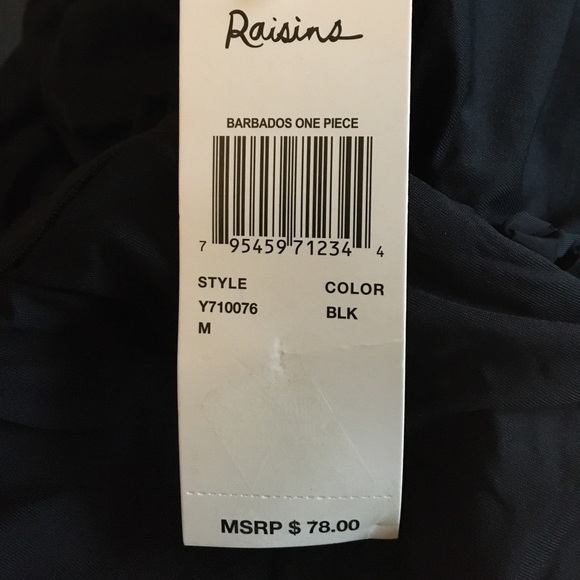 Raisins Lace Up Halter One Piece Swimsuit - Picture 3 of 4